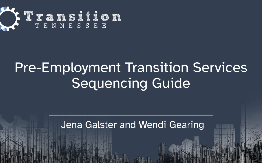 An introduction to the Pre-ETS Sequencing Guide