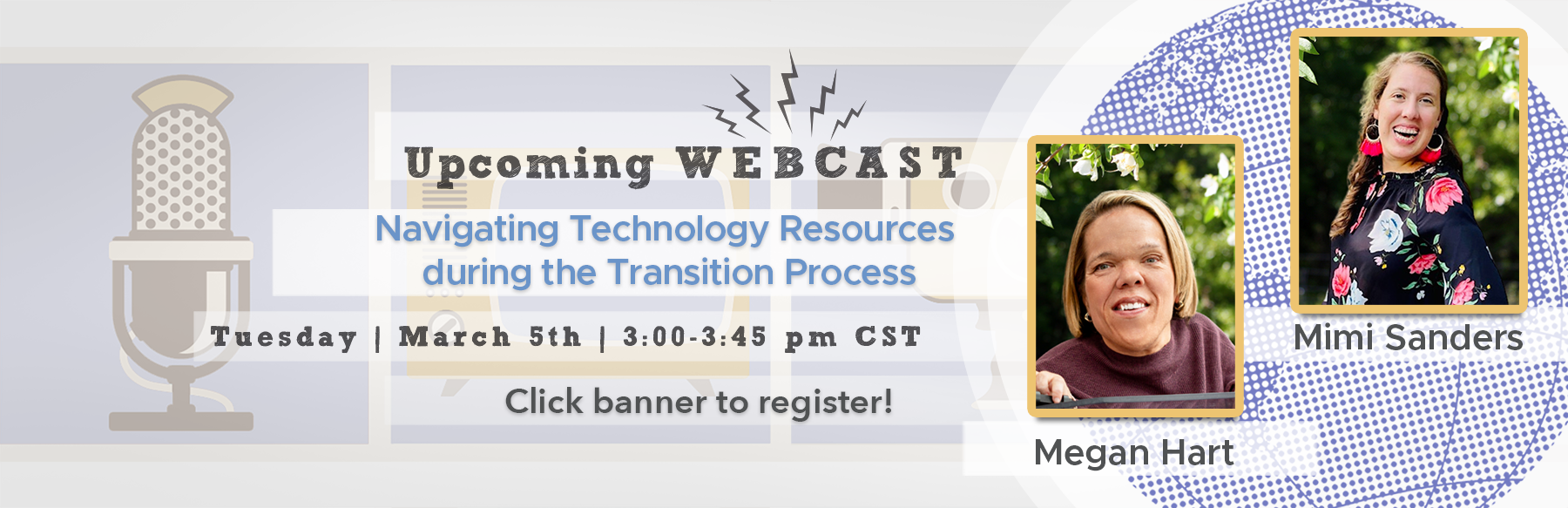 Banner for March 2024 Webcast with registration link