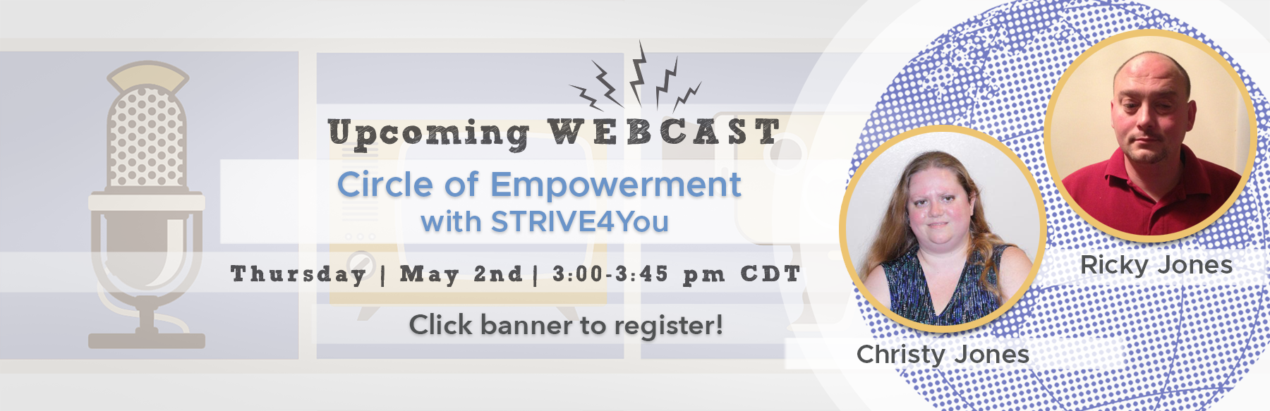 Circle of Empowerment with STRIVE4You Webcast banner